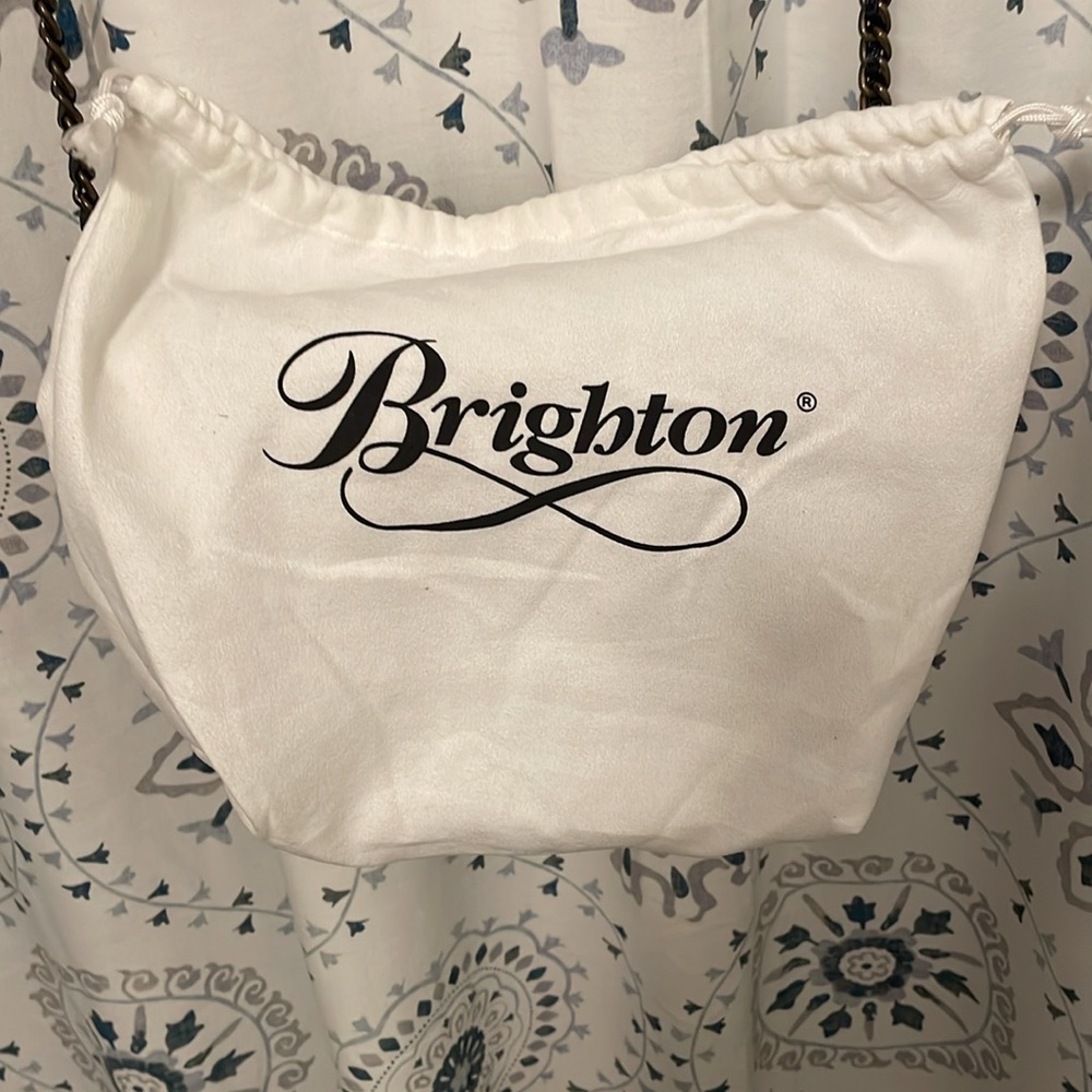 Brighton Larissa Straw Crossbody Bag - Blue & Tan - Picture 12 of 12